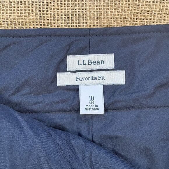 Vintage LL Bean Skirt 10 R Favorite Fit Brown Plaid Wool Career Academia 90s y2k - Picture 3 of 5